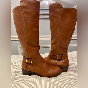 Old Navy Knee High Riding Boots. Size 6.5 Brown/Chestnut
